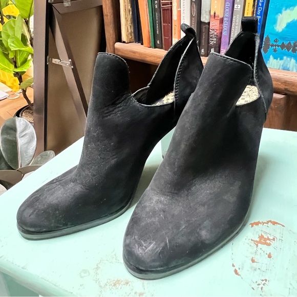 Vince Camuto | sueded cutout booties - Picture 3 of 6